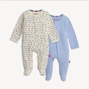 Magnetic Me Cream and Blue Kids Footies